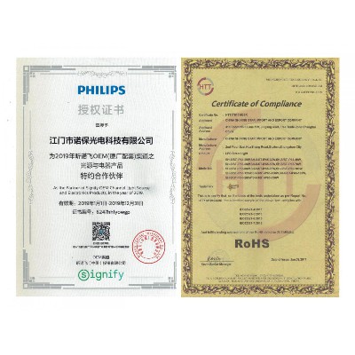 飛利浦授權證書